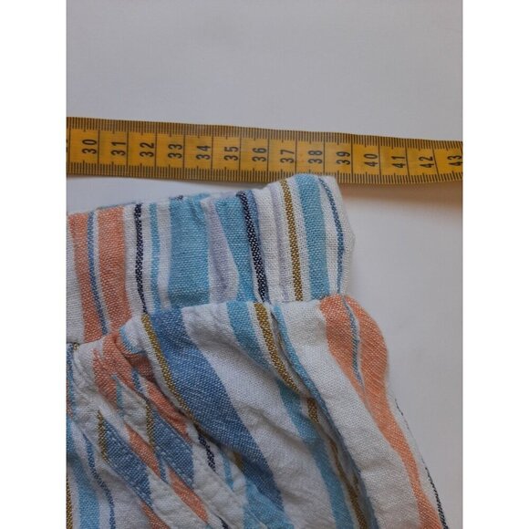 Briggs New York Multicolor Striped High Waist Shorts - Picture 4 of 9